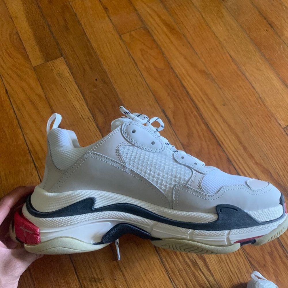 Deadstock, white/black/red Balenciaga’s size: 11